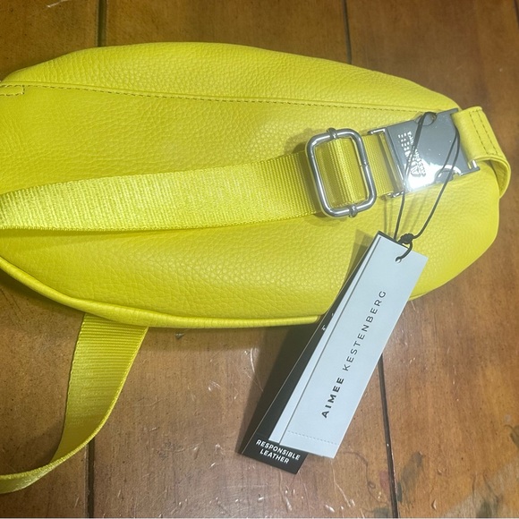 NWT Aimee Kestenberg Yellow Milan Bum Bag - Picture 6 of 10